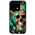Coque noire taperso pour OnePlus 15 avec motif tete de mort skull printemps protection antichoc personnalisée