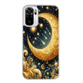 Coque taperso pour Redmi Note 10 4G 5G PRO 10S avec motif lune et etoile protection antichoc personnalisée