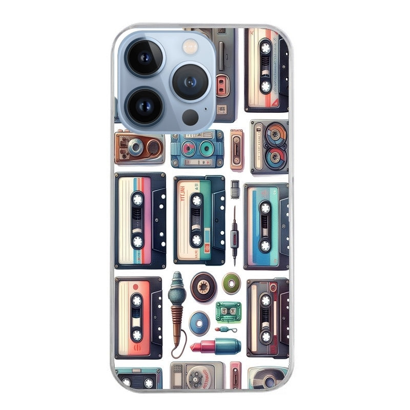 Coque taperso pour Iphone 11 et PRO PRO MAX avec motif cassette multi protection antichoc personnalisée