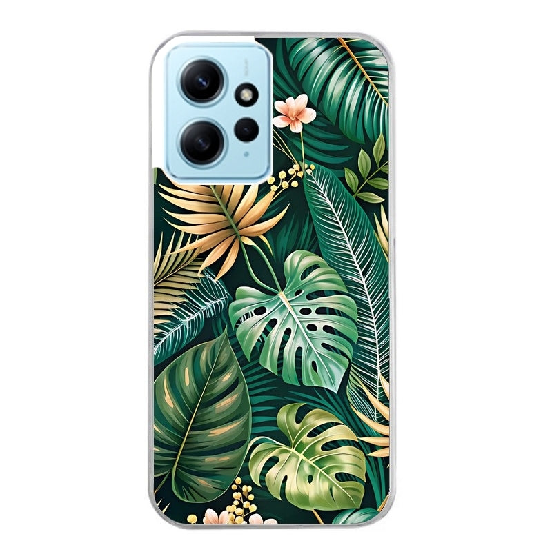 Coque taperso pour POCO X5 5G avec motif jungle dore protection antichoc personnalisée