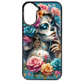 Coque noire taperso pour Redmi A5 4G avec motif tete de mort calavera bleu protection antichoc personnalisée