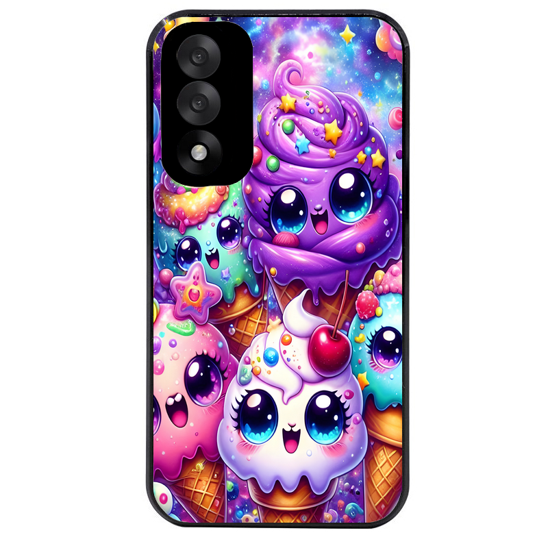Coque noire taperso pour OnePlus Nord 5 avec motif anime ice cream kawaii protection antichoc personnalisée