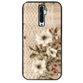 Coque noire taperso pour OPPO Reno 2 et 2Z avec motif bois et dentelle 2 protection antichoc personnalisée