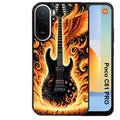 Coque pour POCO C81 PRO guitare flamme
