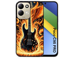 Coque pour POCO C95 PRO guitare flamme