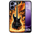 Coque pour Oppo A6 A6 A6K guitare flamme