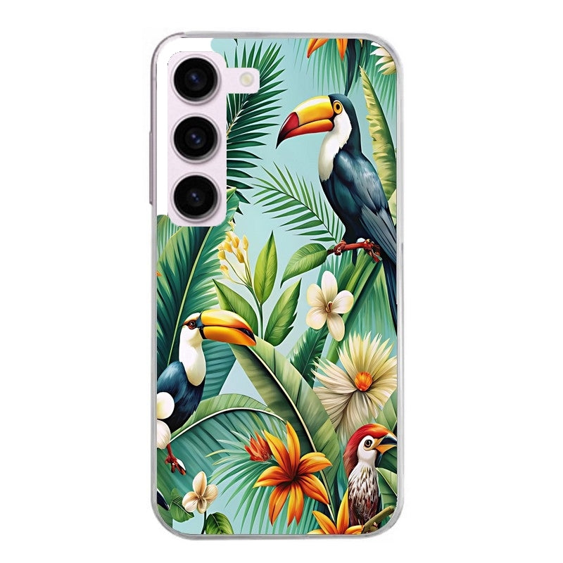 Coque taperso pour Galaxy A13 4G et 5G A23 A53 avec motif perroquet tropical protection antichoc personnalisée