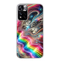 Coque taperso pour Redmi Note 11 4G PRO 5G 11S avec motif marbre arc en ciel protection antichoc personnalisée
