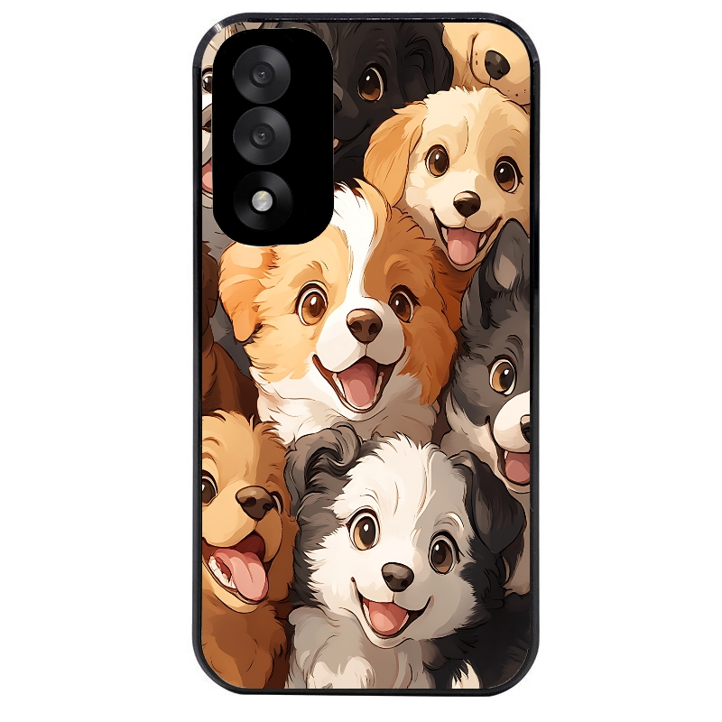 Coque noire taperso pour OnePlus Nord 5 avec motif chien smile protection antichoc personnalisée