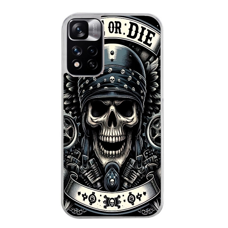 Coque taperso pour Redmi Note 10 4G 5G PRO 10S avec motif mort motard protection antichoc personnalisée