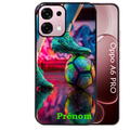 Coque noire taperso pour OPPO A6 PRO 4G et 5G avec motif foot controle personnalisee protection antichoc personnalisée