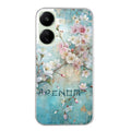 Coque taperso pour POCO C65 4G avec motif fleur sakura personnalisee protection antichoc personnalisée