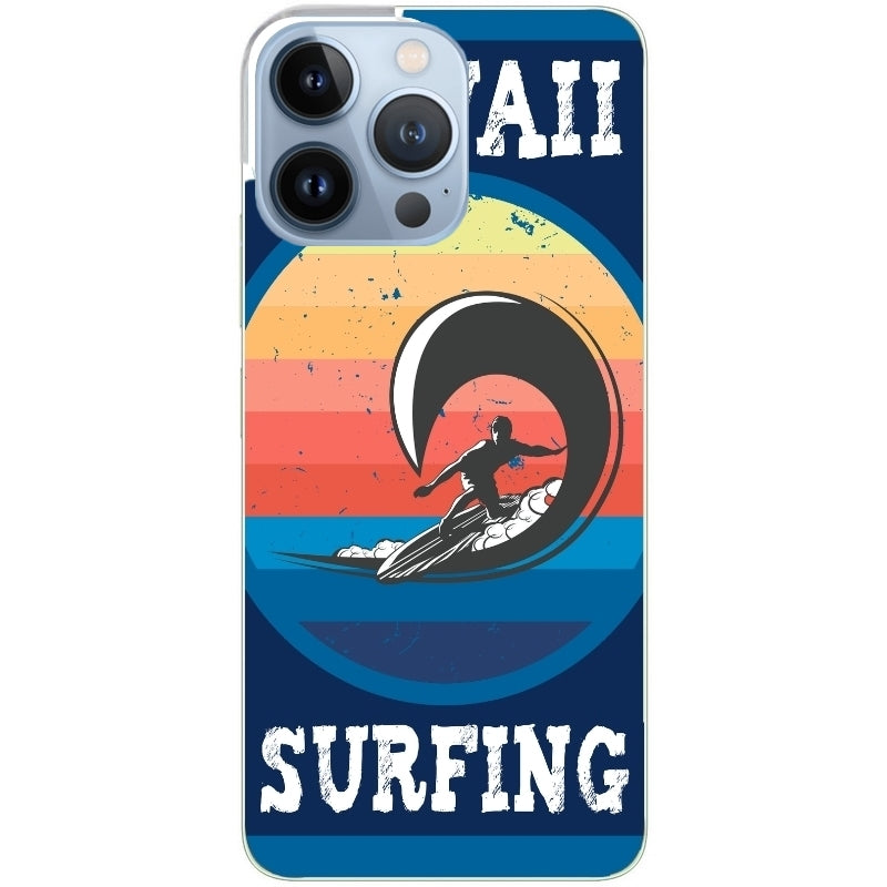 Coque taperso pour Iphone 12 et PRO MINI PRO MAX avec motif hawaii et surf protection antichoc personnalisée