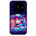 Coque noire taperso pour Redmi A3 avec motif anime crazy protection antichoc personnalisée