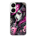 Coque taperso pour POCO C65 4G avec motif anime et gothic boba protection antichoc personnalisée