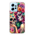 Coque taperso pour Redmi Note 12 4G 5G PRO 4G avec motif tete de mort calavera skull protection antichoc personnalisée