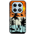 Coque noire taperso pour POCO M8 5G et PRO 5G avec motif hawai sun protection antichoc personnalisée