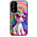 Coque noire taperso pour OnePlus Nord 5 avec motif licorne pop art protection antichoc personnalisée