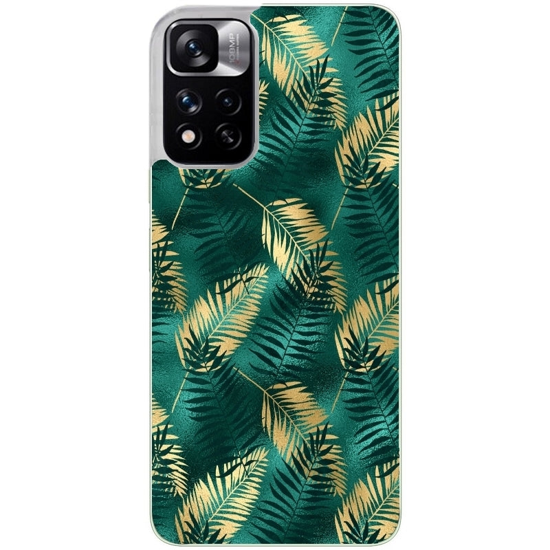 Coque taperso pour Redmi Note 11 4G PRO 5G 11S avec motif palmier vert protection antichoc personnalisée