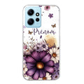 Coque taperso pour Redmi Note 12 4G 5G PRO 4G avec motif fleur violette personnalisee protection antichoc personnalisée