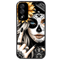 Coque noire taperso pour OnePlus Nord 5 avec motif tete de mort tatoo protection antichoc personnalisée