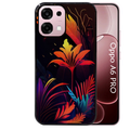 Coque noire taperso pour OPPO A6 PRO 4G et 5G avec motif tropical jaune protection antichoc personnalisée