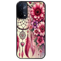 Coque noire taperso pour OPPO A54 et A74 5G avec motif dreamcatcher et coeur protection antichoc personnalisée