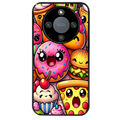 Coque noire taperso pour Magic 5 6 LITE et PRO avec motif anime donut kawaii protection antichoc personnalisée
