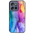 Coque noire taperso pour Moto Edge 60 et Neo Fusion Pro avec motif marbre tie dye protection antichoc personnalisée
