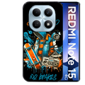 Coque noire taperso pour Redmi Note 15 et PRO PLUS 4G 5G avec motif skate board protection antichoc personnalisée