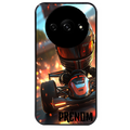 Coque noire taperso pour Redmi A3 avec motif karting f1 personnalisee protection antichoc personnalisée