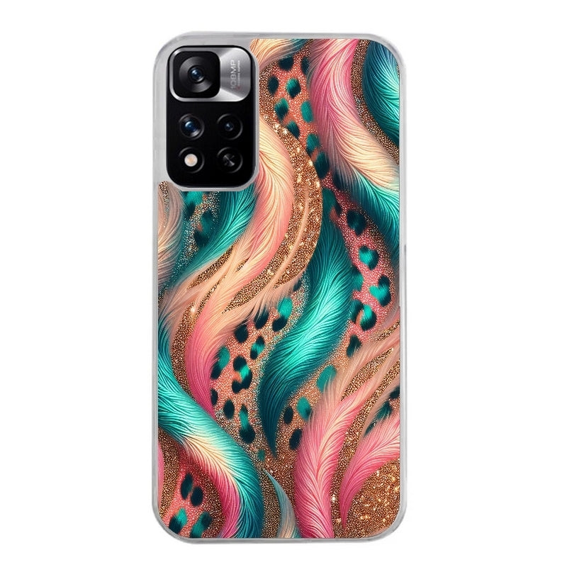Coque taperso pour Redmi Note 10 4G 5G PRO 10S avec motif effet fourrure leopard 2 protection antichoc personnalisée