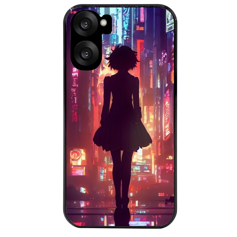 Coque noire taperso pour OnePlus Nord CE5 avec motif new york anime protection antichoc personnalisée