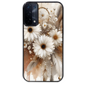 Coque noire taperso pour OPPO A54 et A74 5G avec motif dreamcatcher marguerite protection antichoc personnalisée