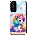 Coque noire taperso pour OnePlus Nord 5 avec motif licorne et etoiles protection antichoc personnalisée