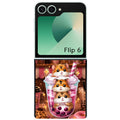 Coque pour Z FLIP 6 7 8 hamster cookie bubble tea