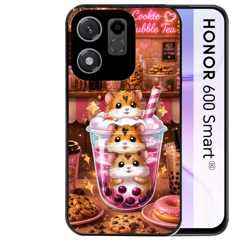 Coque pour Honor 600 SMART hamster cookie bubble tea