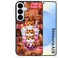 Coque pour Galaxy A08 A18 A28 A38 A58 hamster cookie bubble tea