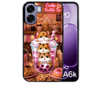 Coque pour Oppo A6 A6 A6K hamster cookie bubble tea