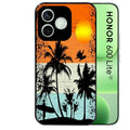 Coque noire pour Honor 600 LITE avec motif hawai sun protection antichoc personnalisée