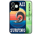 Coque noire pour Honor 600 LITE avec motif hawaii et surf protection antichoc personnalisée
