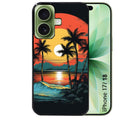 Coque pour Iphone 18 / PRO / PRO MAX / 18E hawaii palmier