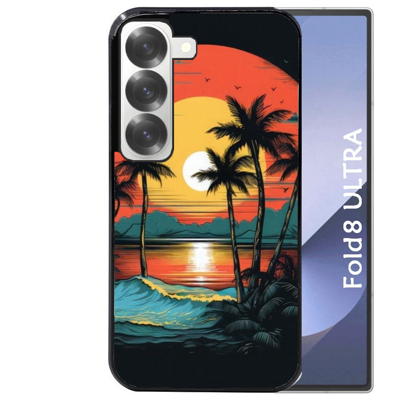 Coque pour Z Fold 8 / ULTRA hawaii palmier
