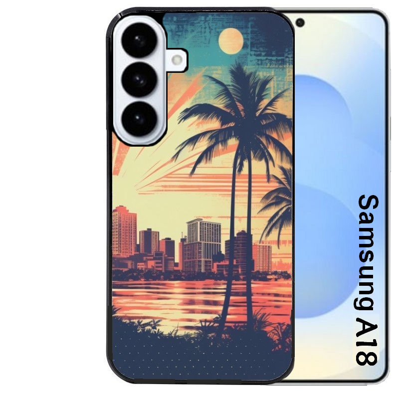 Coque pour Galaxy A08 A18 A28 A38 A58 hawaii retro