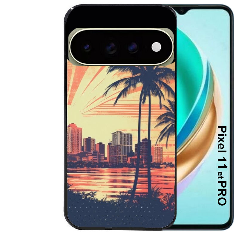 Coque pour Pixel 10 / 11 / PRO / XL hawaii retro