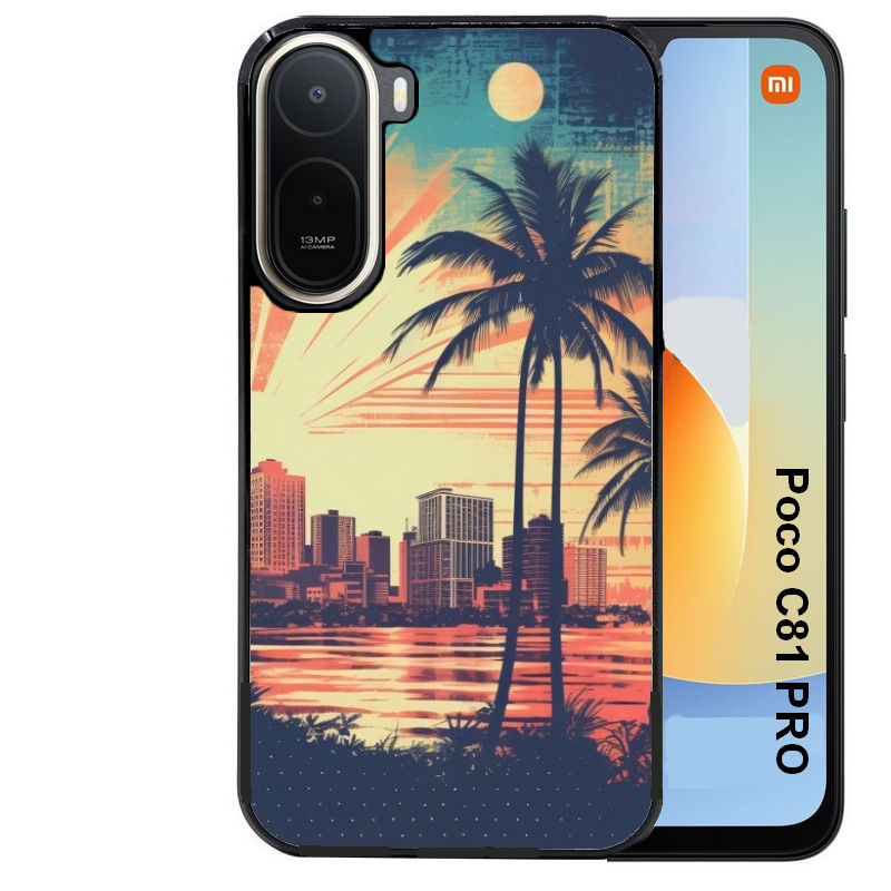 Coque pour POCO C81 PRO hawaii retro