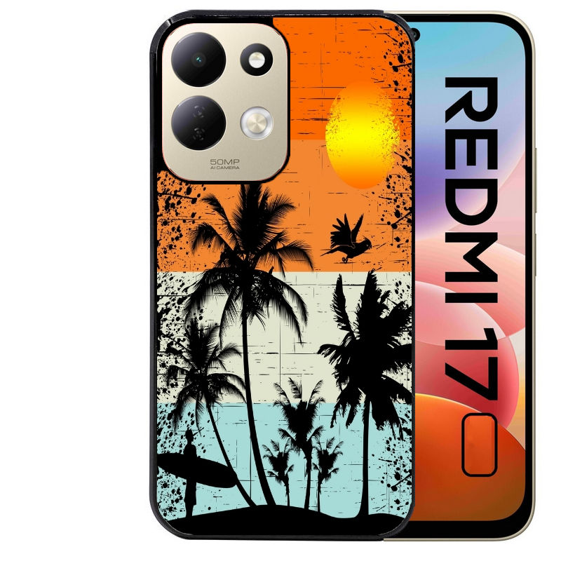 Coque pour Redmi 17 et 17C 4G 5G hawai sun