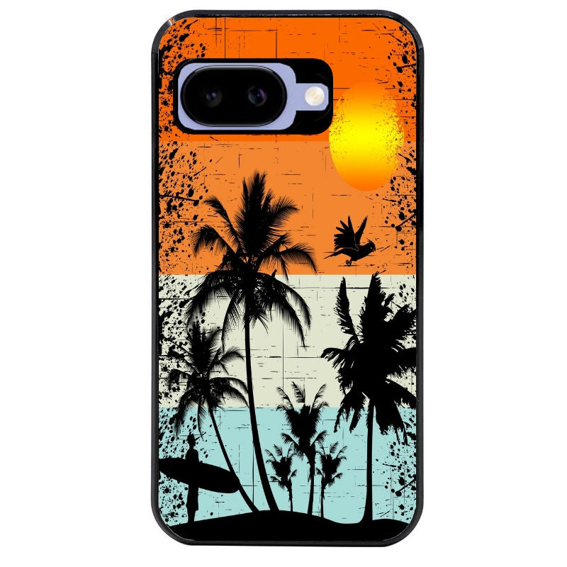 Coque pour Pixel 8A 9A 10A hawai sun