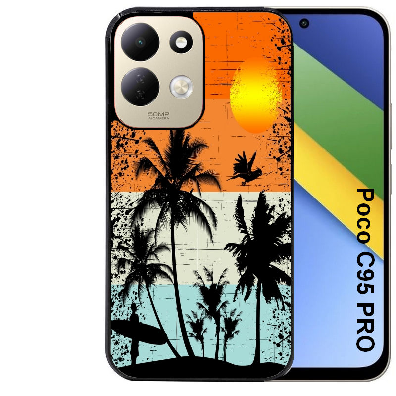 Coque pour POCO C95 PRO hawai sun