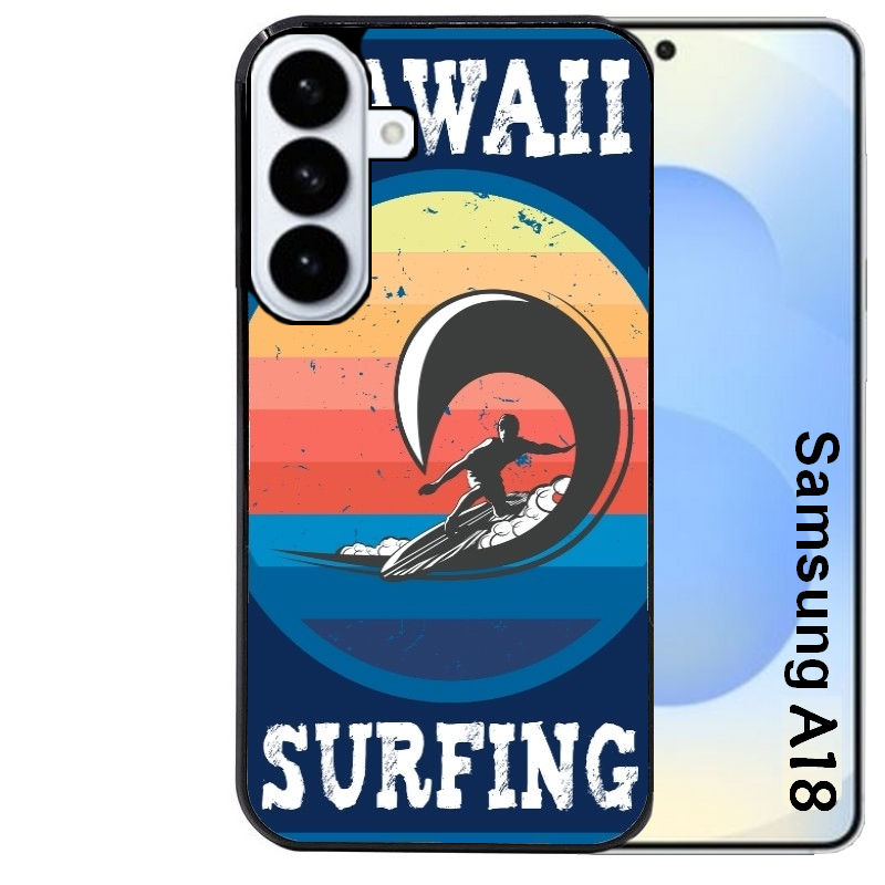 Coque pour Galaxy A08 A18 A28 A38 A58 hawaii surf